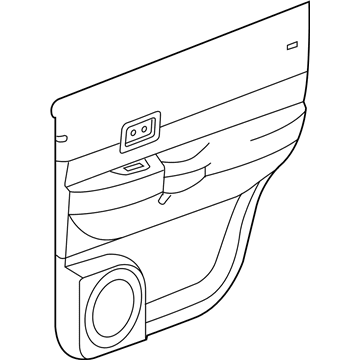 Chrysler 1GN381D1AA PANEL Rear Door Trim