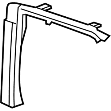 Jeep 55397412AB FRAME Door Glass