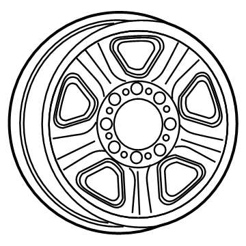 Ram 1VU98S4AAC WHEEL Steel