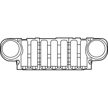 Jeep 6CG99RXFAC TRIM RING KIT Radiator Grille Includes Headlamp Rings