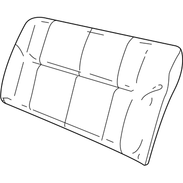 Dodge 1DG781DVAA COVER Rear Seat Back 40% Side
