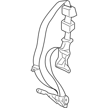 Ram 5KQ55DK2AA SEAT BELT Rear Center Shoulder