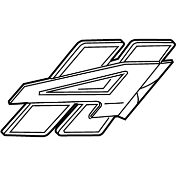 Mopar 68366597AA Nameplate Rhombi