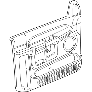 Dodge 1HF821D5AA PANEL Front Door Trim