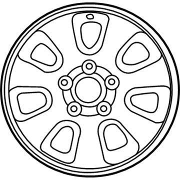 Jeep 52080333AA WHEEL Aluminum
