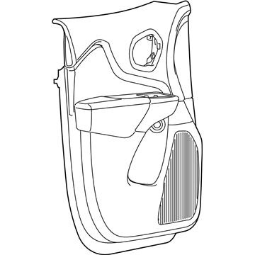 Jeep 6MD171X9AA PANEL ASSEMBLY Front Door Trim Does not Include Pull Cup Mat, Screw Cover, Or Attaching Screws. Does Include Armrest, Remote Handle Bezel, And Attaching Push Pins.