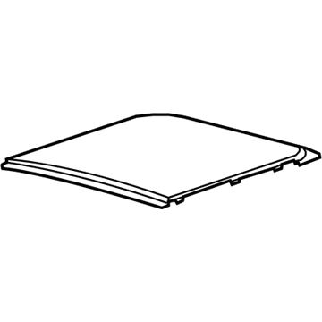 Ram 68357667AA GLASS Sunroof Rear Glass
