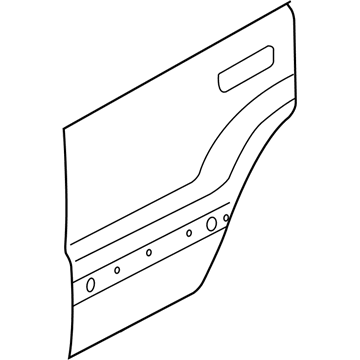 Jeep 55396498AB PANEL Rear Door