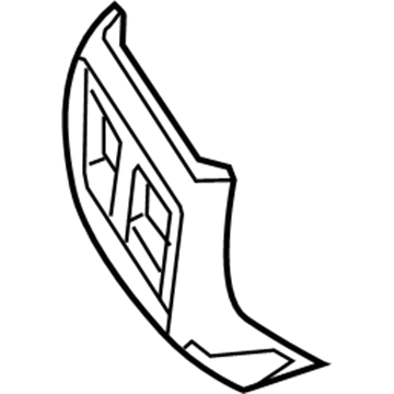 Dodge 1UJ85DX9AA END CAP Console