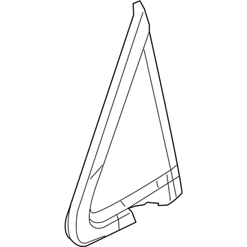 Chrysler 68227746AE GLASS Quarter Window Front