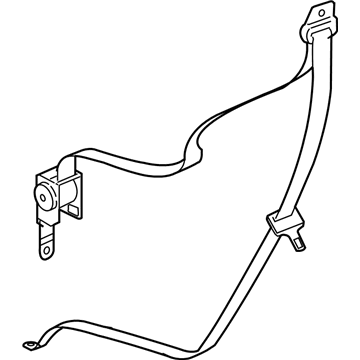 Dodge 5JU421D5AA SEAT BELT Rear Outer