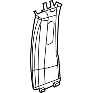 Chrysler 5RH54PD2AJ MOLDING B Pillar Upper Includes Handle