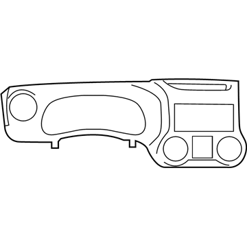 Jeep 6BR44DX9AA BEZEL Instrument Cluster
