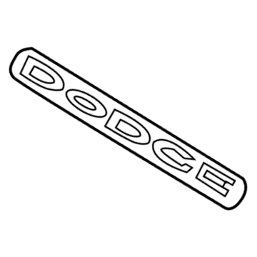 Dodge 68092603AA NAMEPLATE Dodge