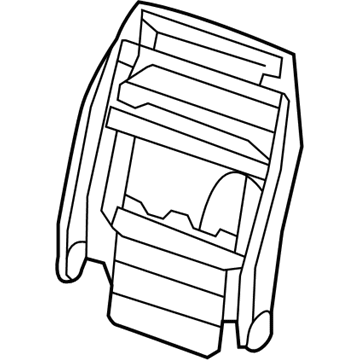 Dodge 68106068AB FRAME Front Seat Back Assembly