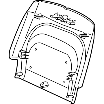 Jeep 68196574AC PANEL Seat Back
