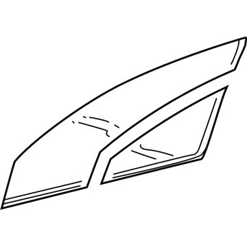 Dodge 55257025AD GLASS Front Door