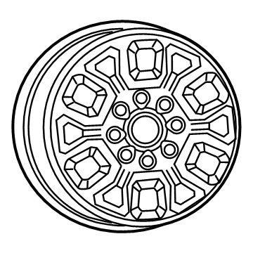 Ram 6MS031AUAA WHEEL Aluminum