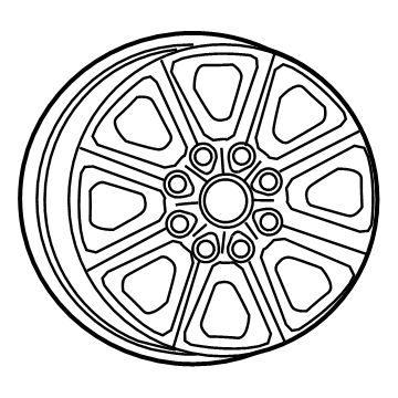 Ram 6MH99RXFAA WHEEL Aluminum