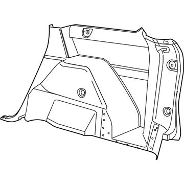 Dodge 6GJ98DX9AA PANEL Quarter Trim