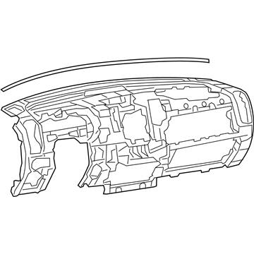 Ram 6PB031X5AF INSTRUMENT PANEL Base Panel