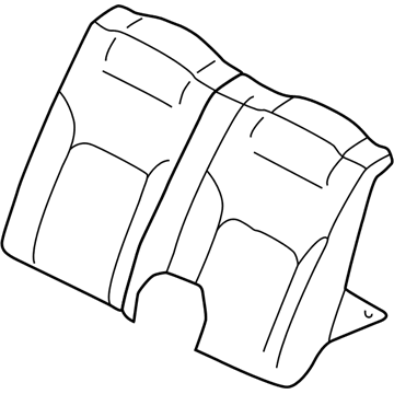 Dodge MR966425XB COVER Rear Seat Back