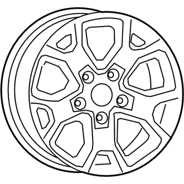 Jeep 6KC881XFAA WHEEL Aluminum