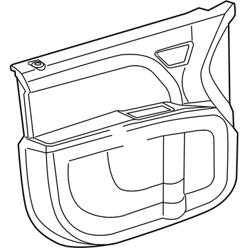 Dodge 1QF201XLAJ PANEL Front Door Trim