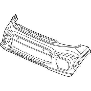 Mopar 68335438AB Fascia Front Upper Primed