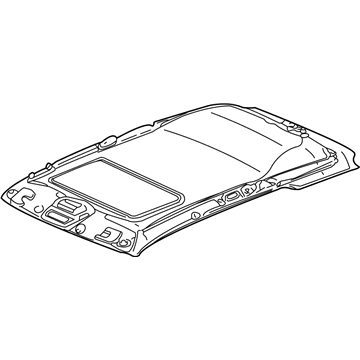 Jeep 5HG86TL2AC HEADLINER Without Sunroof