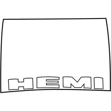 Dodge 68003211AA DECAL Hood
