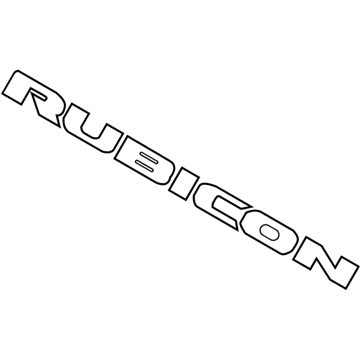 Jeep 6BM451XFAB DECAL Hood RUBICON