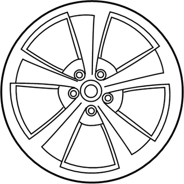 Dodge 1YA39SZRAB WHEEL Aluminum