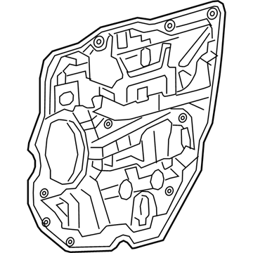 Ram 68321304AA PANEL Carrier Plate Rear Door