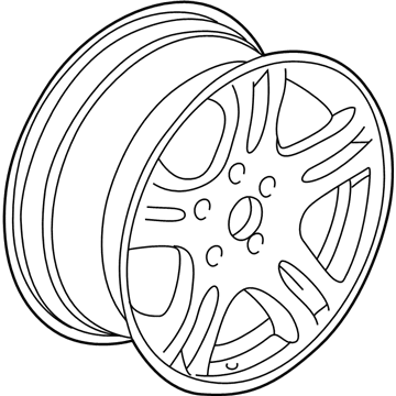 Chrysler 1BM65PAKAB WHEEL Aluminum