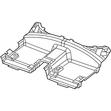 Chrysler 1UX43DX9AD Rear Carpet