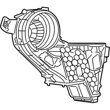 Dodge 68038193AB HOUSING Blower Motor Includes: Door, Actuator, Screws