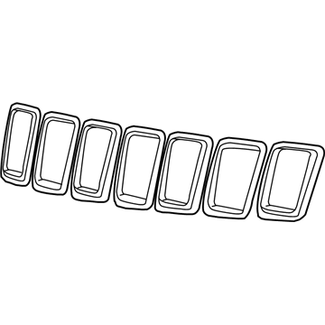 Jeep 5ZL71TZZAA TRIM RING KIT Radiator Grille