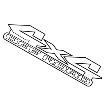 Ram 6CW53RUWAA DECAL 4x4 Tailgate