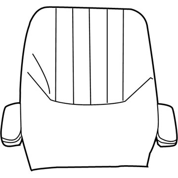 Dodge 1AM541D5AA COVER AND PAD Seat Back