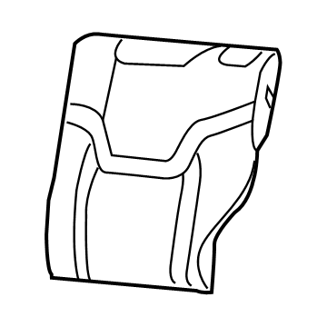 Mopar 6SG72LXHAA Cover Rear Seat Back