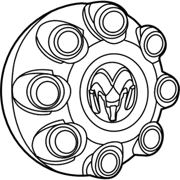 Ram 1XF55S4AAA CAP Wheel Center