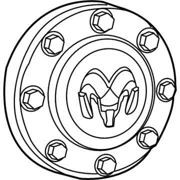 Ram 68081015AB CAP Wheel Center