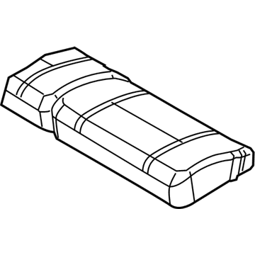 Chrysler 1FQ901D1AA COVER Rear Seat Cushion Right
