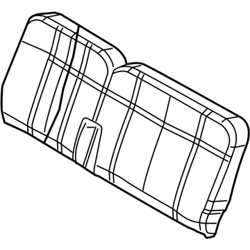 Chrysler 1JU651D1AA SEAT BACK Rear Left