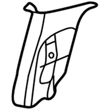 Dodge 5GV03BD1AE PANEL B Pillar Upper Trim