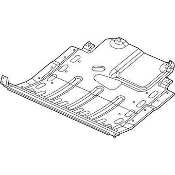 Ram 68376428AA BELLY PAN Front