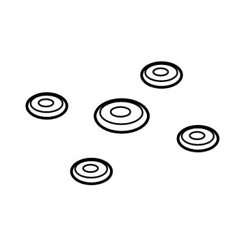 Ram 68293200AA COVER KIT Trailer Tow Includes Trim Rings & Covers