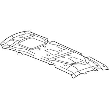 Dodge 1JK371DAAC HEADLINER Includes Rear Washer Hose, Wiring Harness and Silencer Pads, A/C Ducts When Equipped