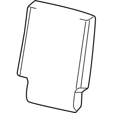 Jeep 1DU221D5AA SEAT BACK Rear 20% Center Back Assembly, Includes Frame